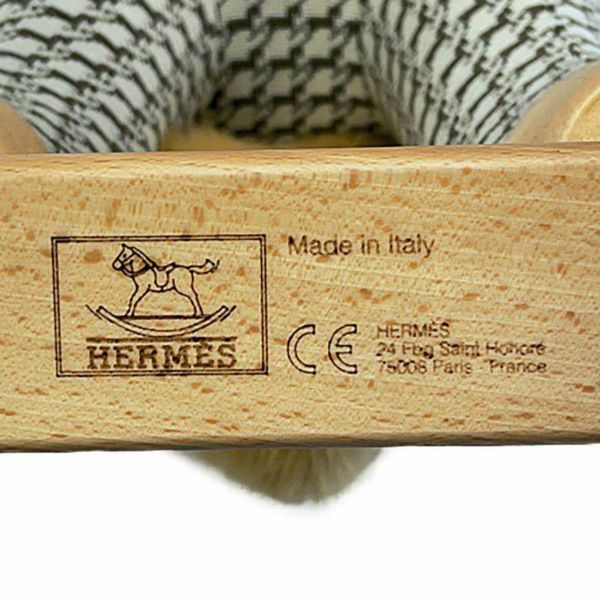 エルメス 揺り木馬 ハーミー ロッキングホース エルミー コットン ファー ウッド HERMES オブジェ