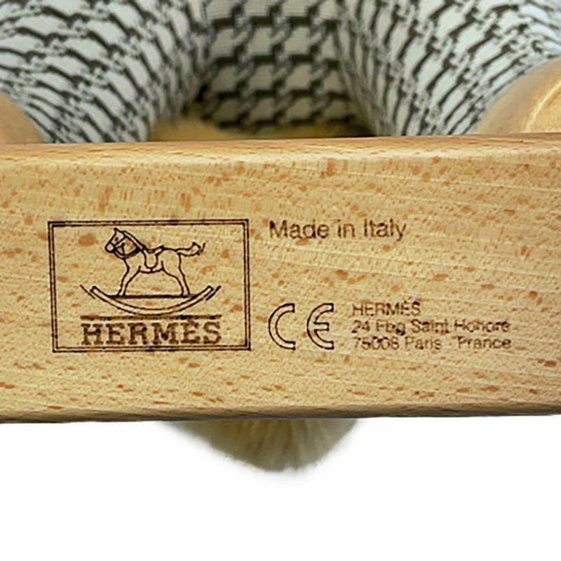 エルメス 揺り木馬 ハーミー ロッキングホース エルミー コットン ファー ウッド HERMES オブジェ