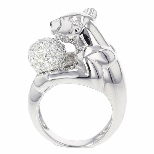 カルティエ リング パンテール ヴェドラ オニキス エメラルド ダイヤモンド K18WGホワイトゴールド サイズ51 ジュエリー 指輪