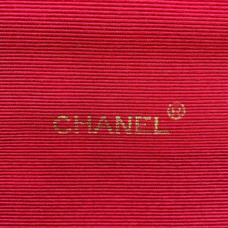 シャネル チェーンショルダーバッグ フルフラップ マトラッセ ココマーク コットン CHANEL 黒