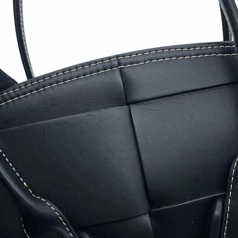 ボッテガヴェネタ ハンドバッグ ミニザ・アルコ 600606 BOTTEGA VENETA 2wayショルダーバッグ 黒