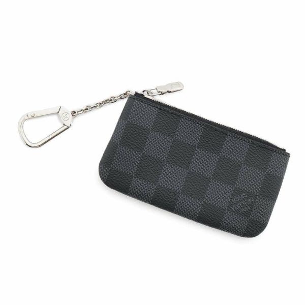 ルイヴィトン コインケース  ダミエ・グラフィット ポシェットクレ N60155 ルイヴィトン 黒 ブラック