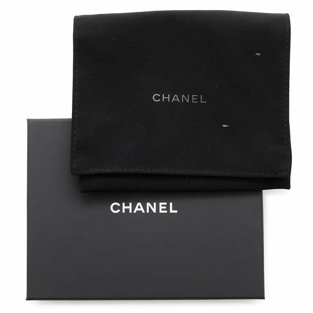 シャネル 三つ折り財布 マトラッセ ココマーク スモール フラップ ウォレット キャビアスキン AP3518 CHANEL 黒