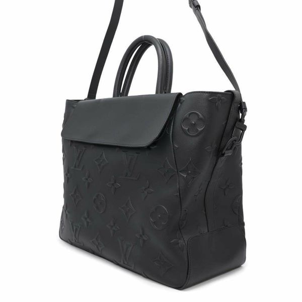 ルイヴィトン トートバッグ モノグラム・シール スティーマー・トート M58710 2wayショルダー ブラック 黒