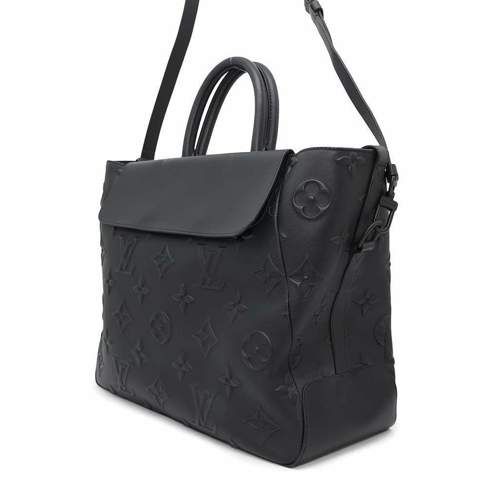 ルイヴィトン トートバッグ モノグラム・シール スティーマー・トート M58710 2wayショルダー ブラック 黒