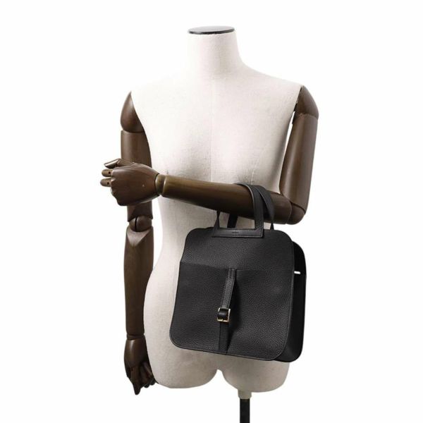 エルメス ハンドバッグ アルザン25 ブラック/ゴールド金具 トリヨンクレマンス K刻印 2way 黒