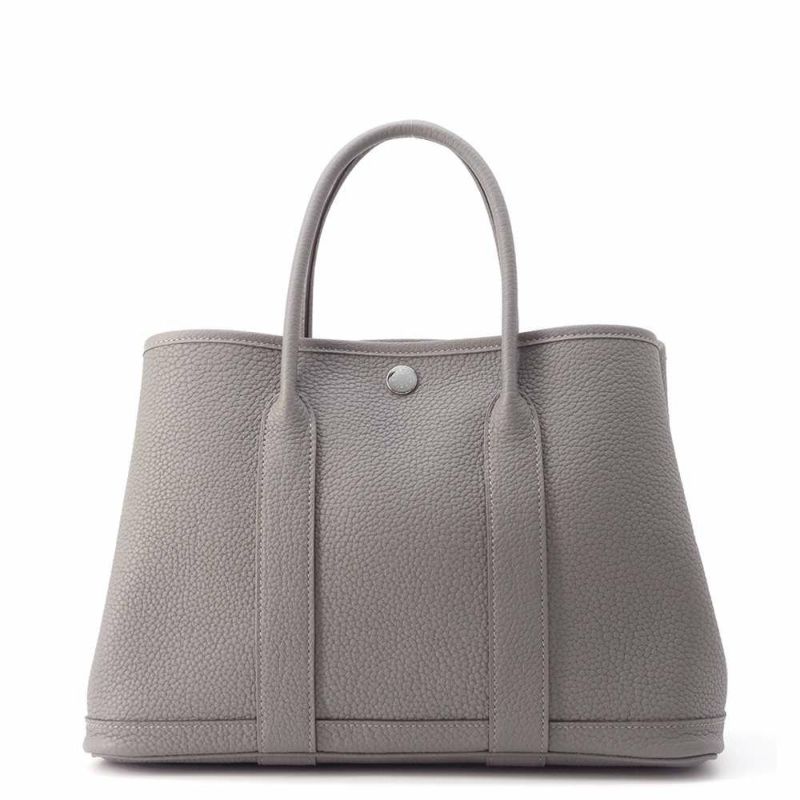 エルメス トートバッグ ガーデンパーティTPM グリメイヤー/シルバー金具 ネゴンダ W刻印 HERMES Garden Party