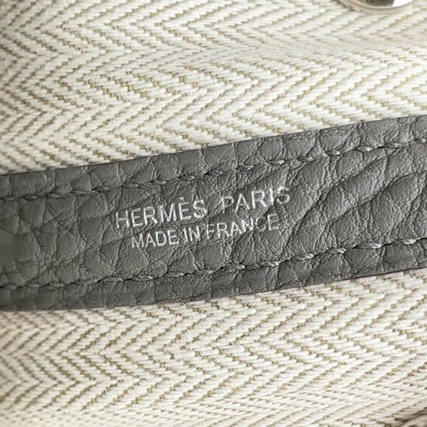 エルメス トートバッグ ガーデンパーティTPM グリメイヤー/シルバー金具 ネゴンダ W刻印 HERMES Garden Party