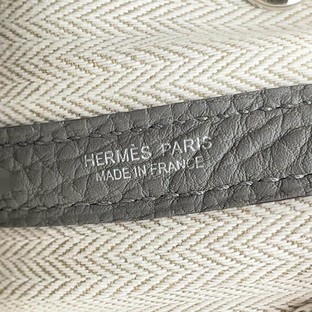 エルメス トートバッグ ガーデンパーティTPM グリメイヤー/シルバー金具 ネゴンダ W刻印 HERMES Garden Party