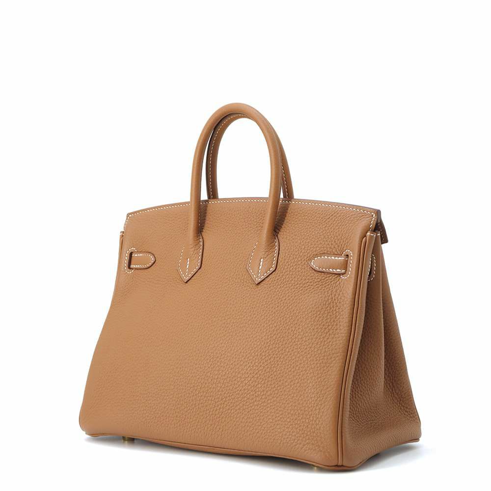 エルメス バーキン25 ゴールド/ゴールド金具 トゴ D刻印 HERMES Birkin ハンドバッグ