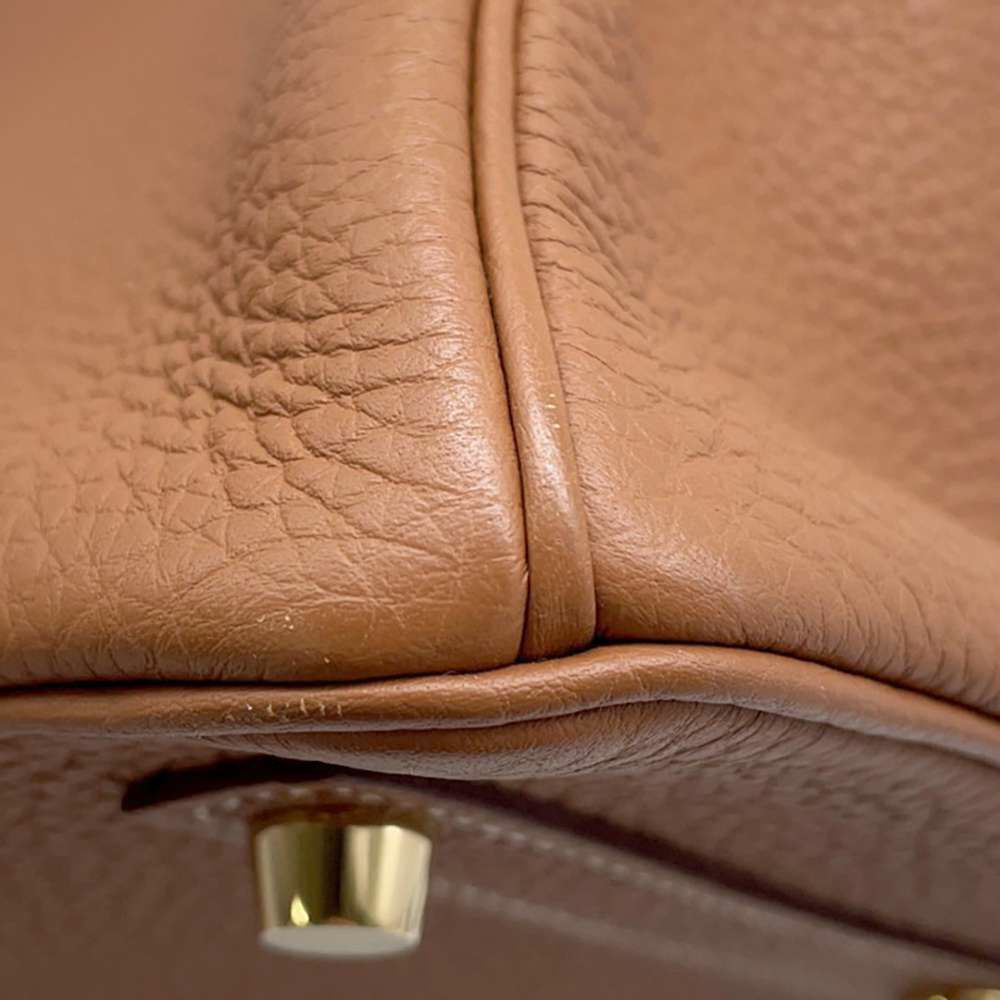 エルメス バーキン25 ゴールド/ゴールド金具 トゴ D刻印 HERMES Birkin ハンドバッグ