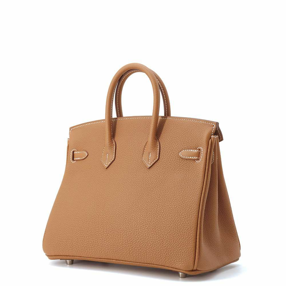 エルメス バーキン25 ゴールド/シルバー金具 トゴK刻印 HERMES Birkin ハンドバッグ