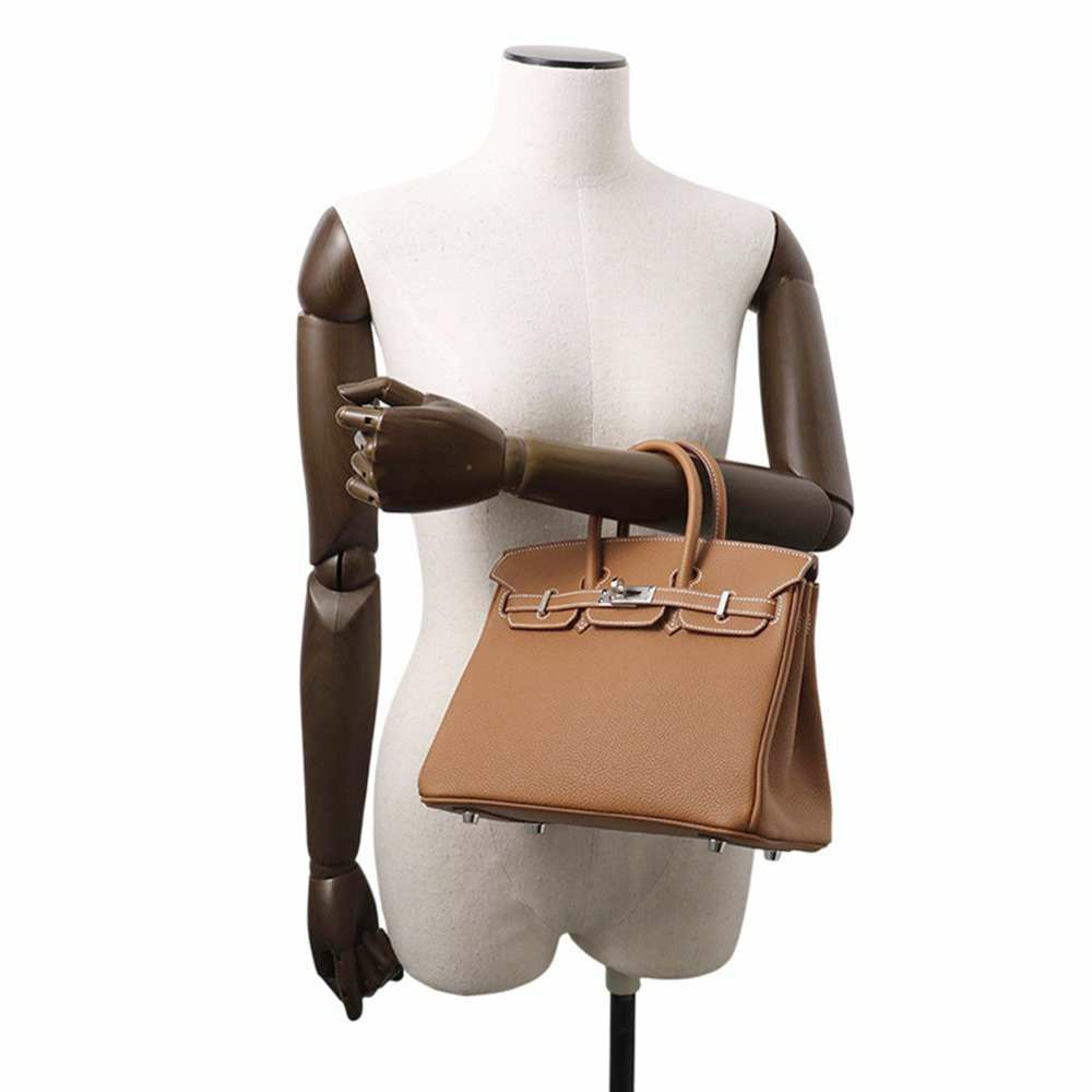 エルメス バーキン25 ゴールド/シルバー金具 トゴK刻印 HERMES Birkin ハンドバッグ