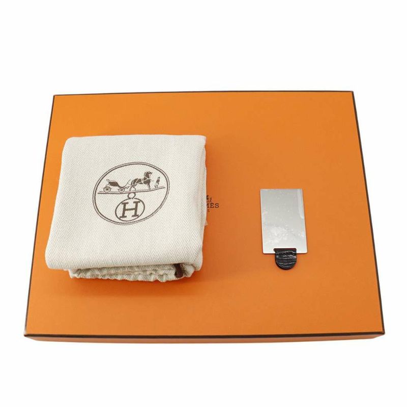 エルメス ミニ コンスタンス3 ミロワール ブラック/ゴールド金具 アリゲーターシャイン B刻印 黒