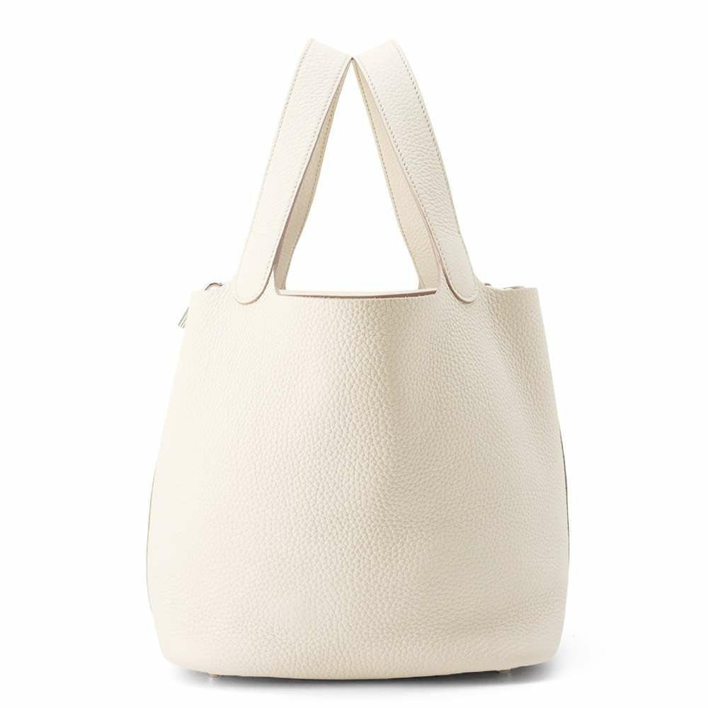 エルメス ハンドバッグ ピコタンロックMM べトン/シルバー金具 トリヨンクレマンス W刻印