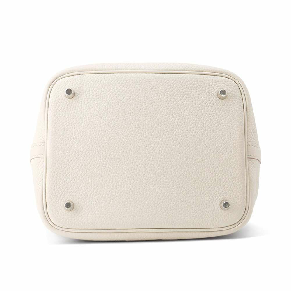 エルメス ハンドバッグ ピコタンロックMM べトン/シルバー金具 トリヨンクレマンス W刻印
