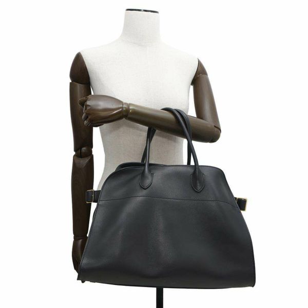 ザ ロウ トートバッグ ソフトマルゴー 15 SOFT MARGAUX W1255 THE ROW バッグ 黒