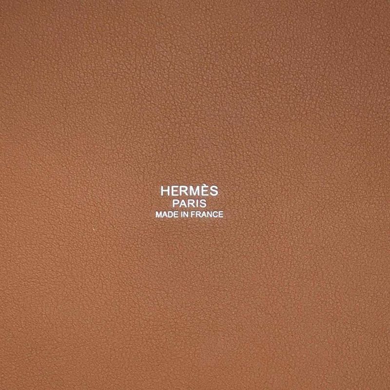 エルメス ハンドバッグ ピコタンロックMM グリペール/ゴールド/シルバー金具 フェルト/スイフト Z刻印