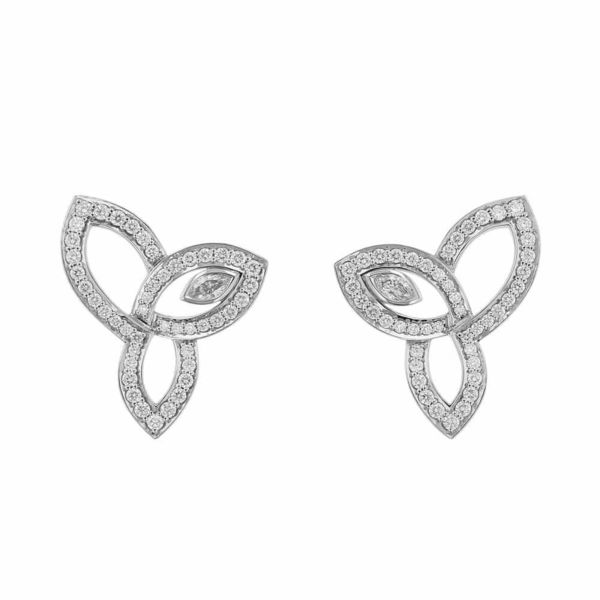 ハリーウィンストン ピアス リリークラスター・イヤリング ダイヤモンド 92P 計0.68ct Pt950プラチナ EADPMQRFLC