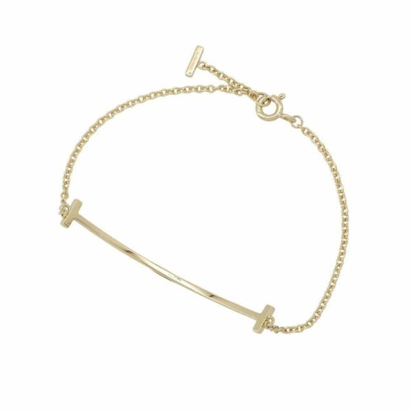 ティファニー ブレスレット Tスマイル ブレスレット K18YGイエローゴールド Tiffany&Co. ジュエリー