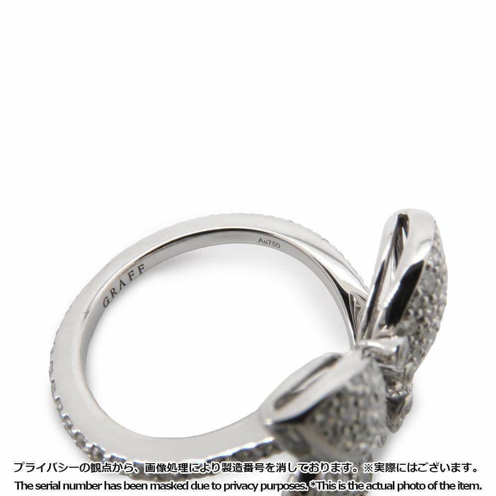 グラフ リング ベビー プリンセス バタフライ リング ダイヤモンド K18WG リングサイズ約8号 GRAFF ジュエリー