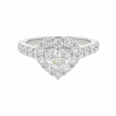 グラフ リング アイコン ハートシェイプ ダイヤモンド 0.70ct K18WG リングサイズ約6号 RGR619 GRAFF 指輪 安心保証