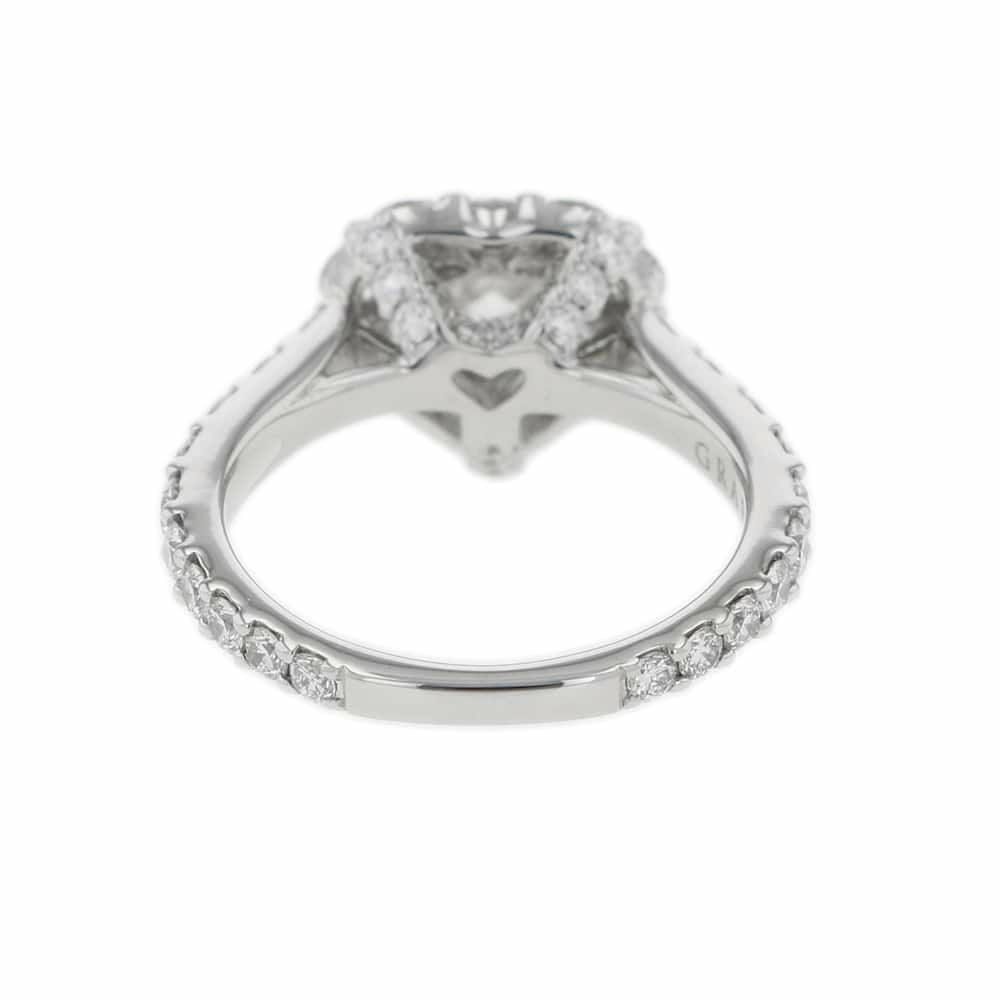 グラフ リング アイコン ハートシェイプ ダイヤモンド 0.70ct K18WG リングサイズ約6号 RGR619 GRAFF 指輪