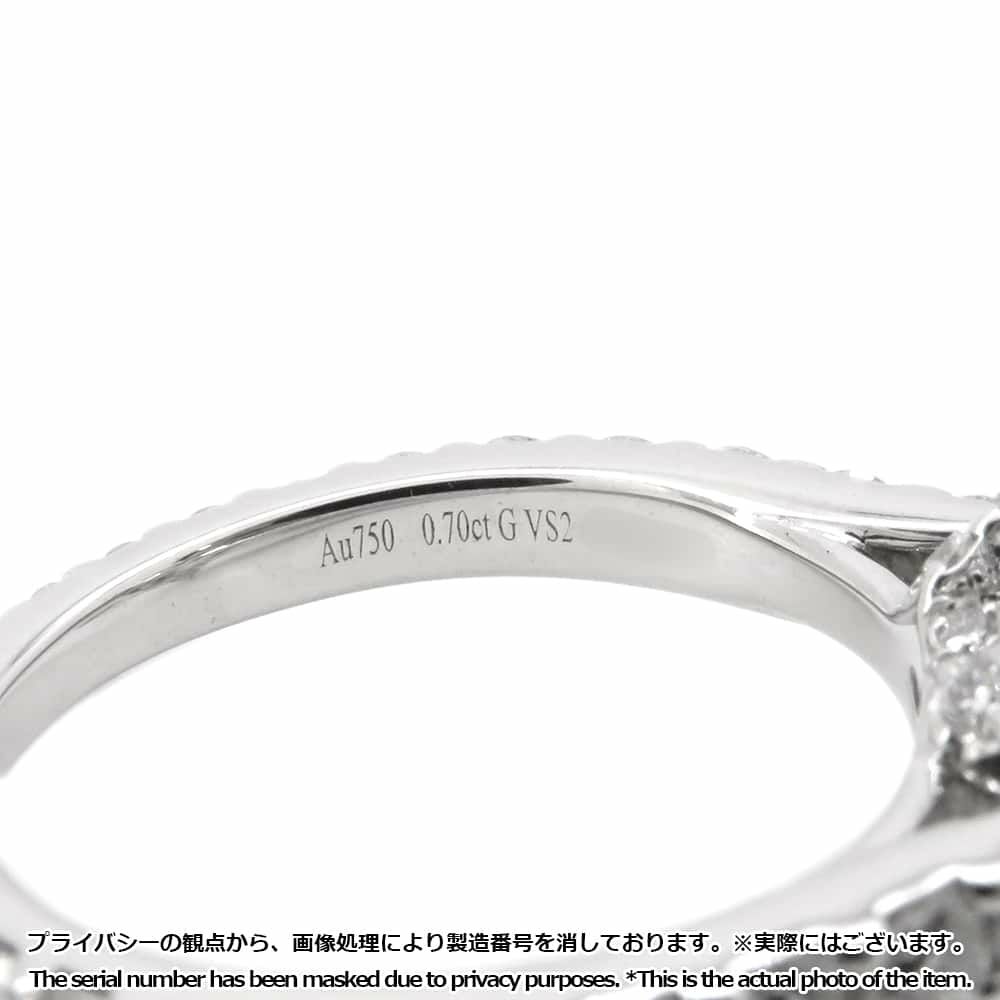 グラフ リング アイコン ハートシェイプ ダイヤモンド 0.70ct K18WG リングサイズ約6号 RGR619 GRAFF 指輪