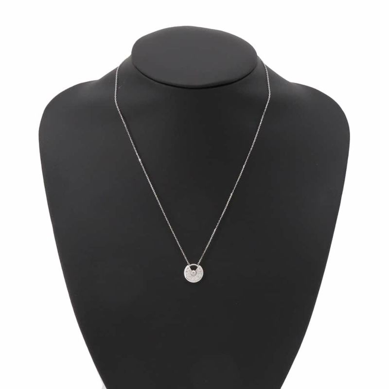 カルティエ ネックレス アミュレット ドゥ カルティエ ネックレス XS パヴェダイヤモンド K18WG B3047300 Cartier ジュエリー