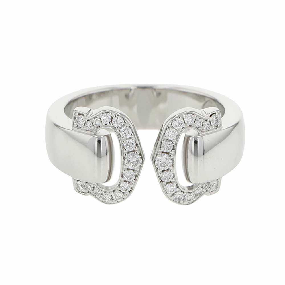 カルティエ リング 2C ブークルセ ダイヤモンド K18WGホワイトゴールド リングサイズ49 Cartier ジュエリー