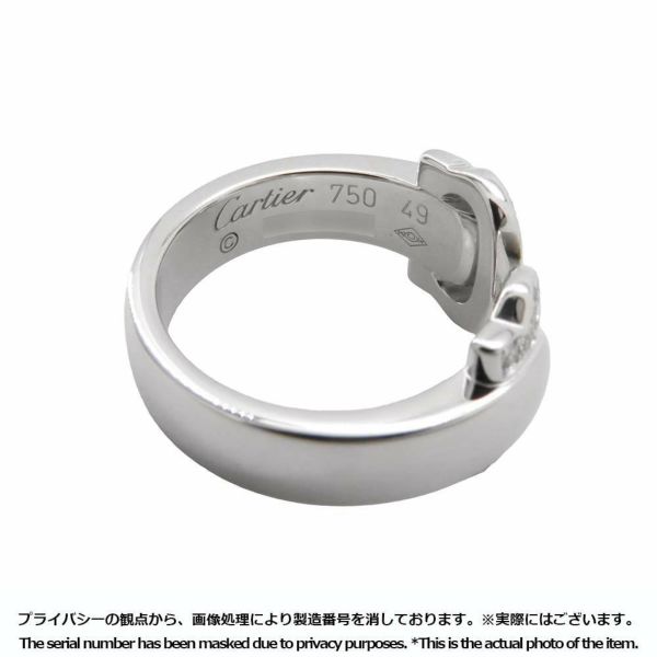 カルティエ リング 2C ブークルセ ダイヤモンド K18WGホワイト カルティエ リング 2C ブークルセ ダイヤモンド K18WGホワイト