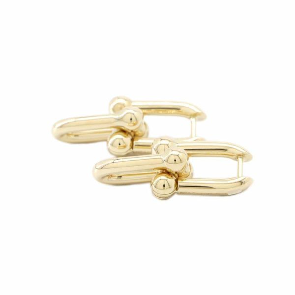 ティファニー ピアス ハードウェア ミディアム リンク ピアス K18YG 73584531 Tiffany&Co. ジュエリー