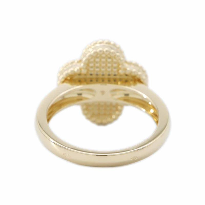 ヴァンクリーフ&アーペル リング ヴィンテージ アルハンブラ リング ギヨシェ K18YG リングサイズ52 VCARP61355/VCARP61300 指輪