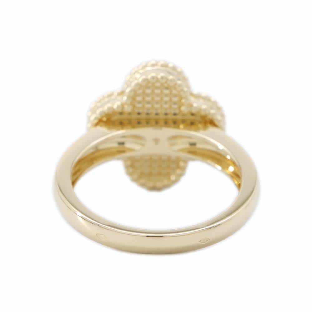 ヴァンクリーフ&アーペル リング ヴィンテージ アルハンブラ リング ギヨシェ K18YG リングサイズ52 VCARP61355/VCARP61300 指輪