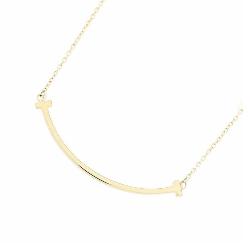 ティファニー ネックレス Tスマイル スマイル ペンダント スモール K18YG 60011679 Tiffany&Co. ジュエリー