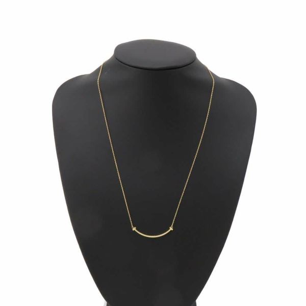 ティファニー ネックレス Tスマイル スマイル ペンダント スモール K18YG 60011679 Tiffany&Co. ジュエリー