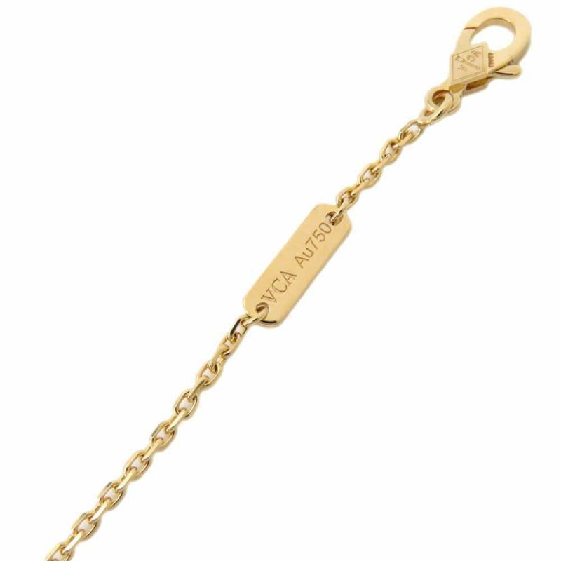 ヴァンクリーフ&アーペル ネックレス ヴィンテージ アルハンブラ ペンダント ギヨシェ K18YGイエローゴールド VCARP4KL00