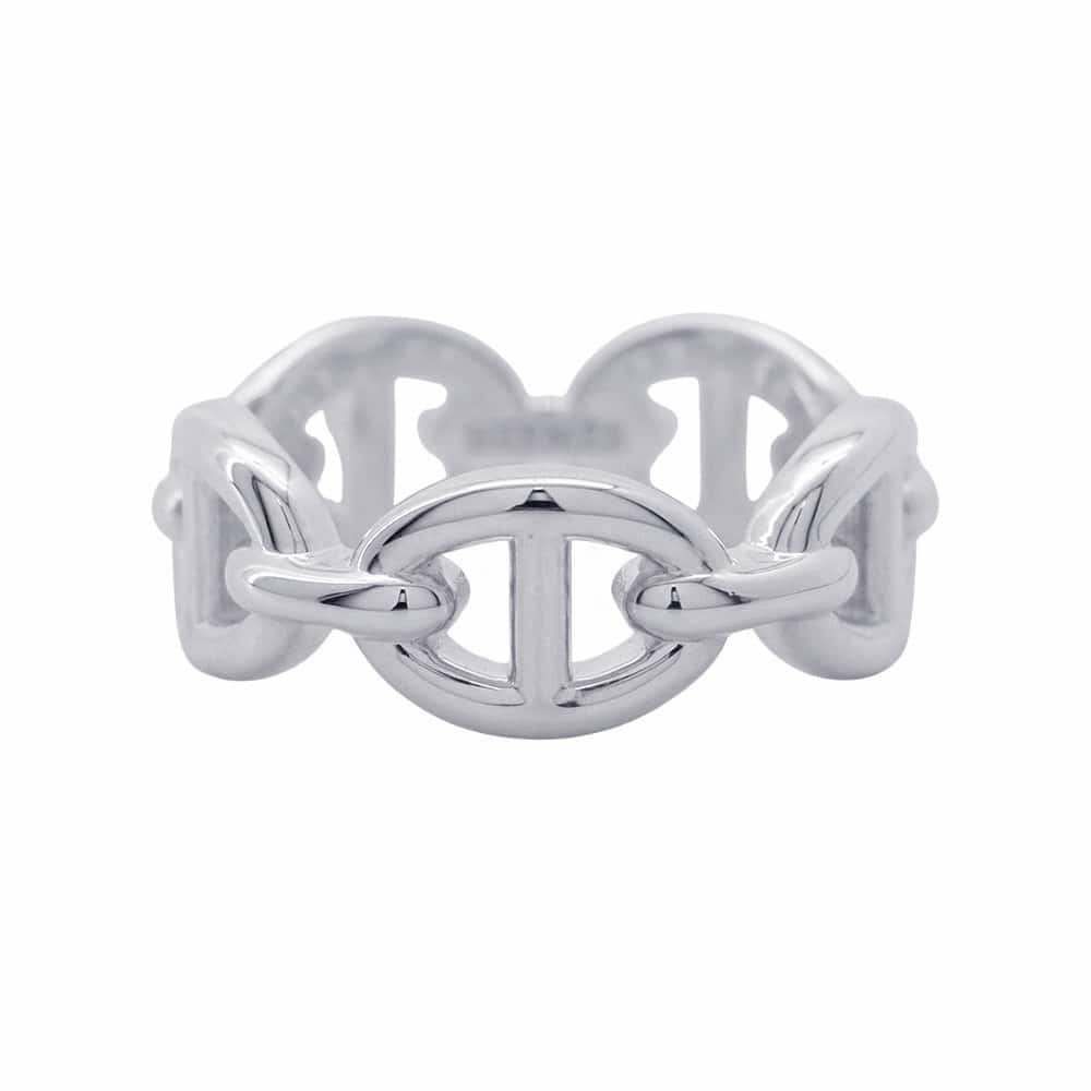 エルメス リング シェーヌダンクル アンシェネPM SV925シルバー リングサイズ50 HERMES ジュエリー