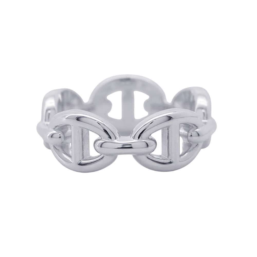 エルメス リング シェーヌダンクル アンシェネPM SV925シルバー リングサイズ50 HERMES ジュエリー