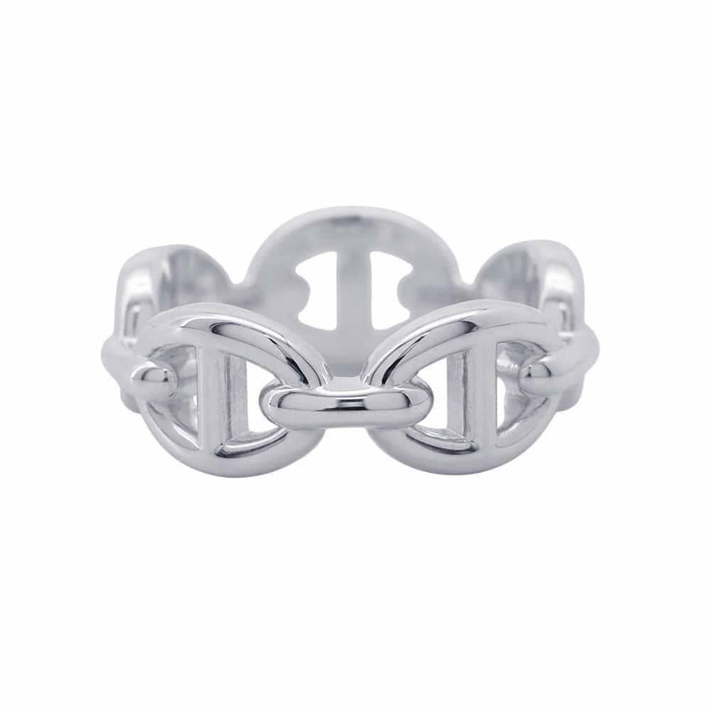 エルメス リング シェーヌダンクル アンシェネPM SV925シルバー リングサイズ50 HERMES ジュエリー