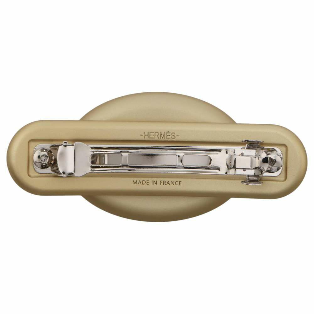 エルメス バレッタ トリ・マイヨンPM シェーヌダンクル  HERMES ヘアアクセサリー