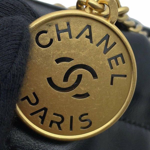 シャネル ハンドバッグ CHANEL 22 ミニ ココマーク シャイニーカーフレザー AS3980 CHANEL 2wayショルダーバッグ 黒