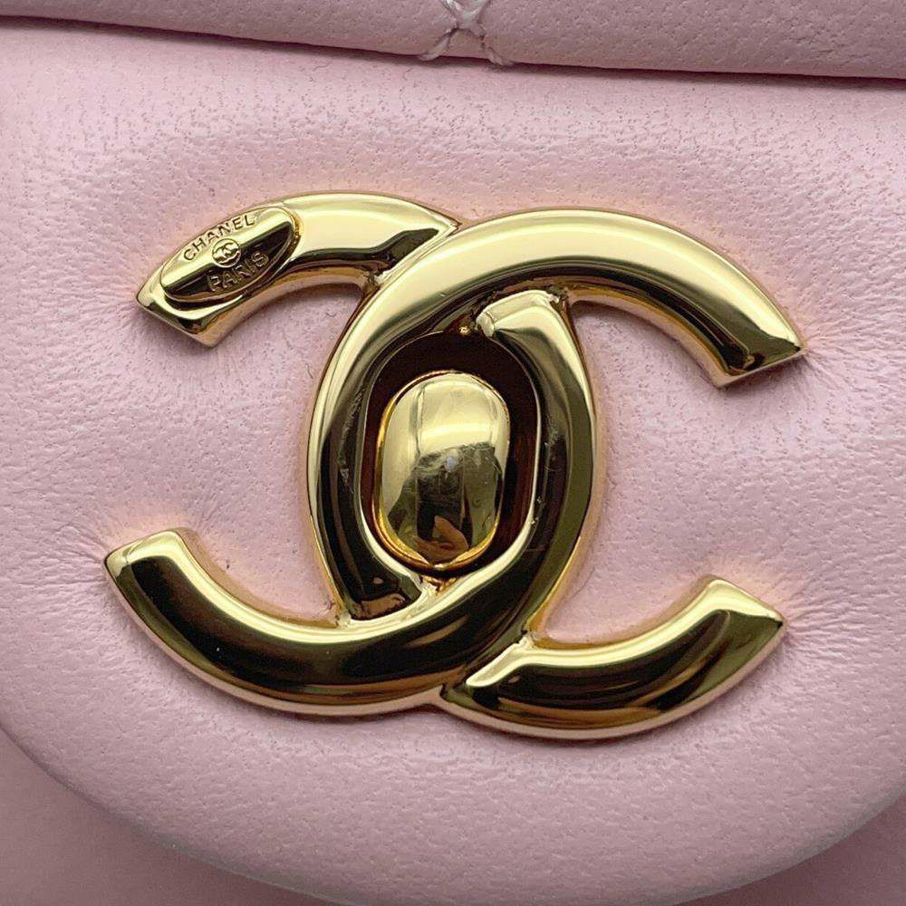 シャネル チェーンショルダーバッグ トップハンドル ミニ フラップ マトラッセ ココマーク ラムスキン AS4847 CHANEL