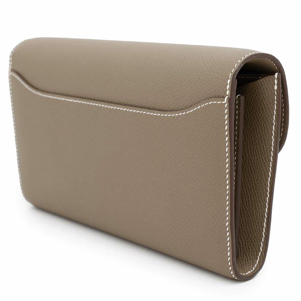 エルメス 長財布 コンスタンス トゥーゴー ロング エトゥープ/シルバー金具 エプソン W刻印 財布