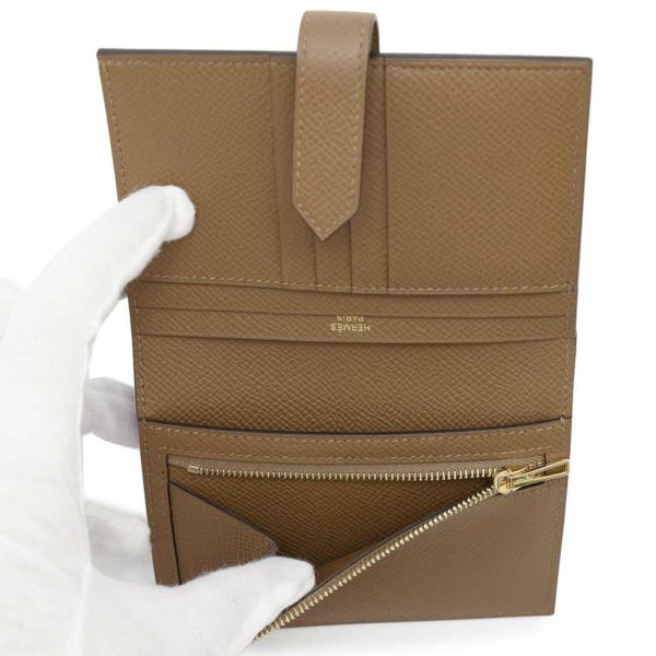 エルメス 二つ折り財布 ベアンコンパクト アルザン/ゴールド金具 エルメス 二つ折り財布 ベアンコンパクト アルザン/ゴールド金具