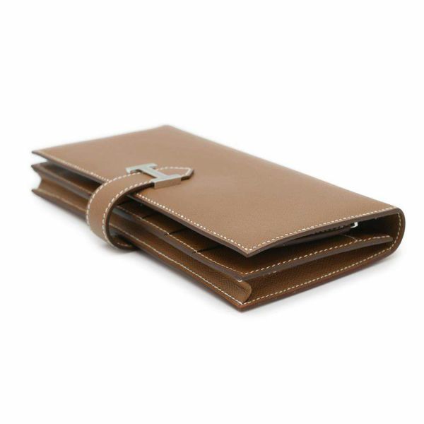 エルメス 長財布 ベアンスフレ ゴールド/シルバー金具 ヴォー エルメス 長財布 ベアンスフレ ゴールド/シルバー金具 ヴォー