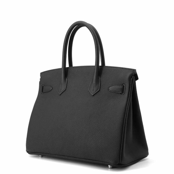 エルメス バーキン30 ブラック/シルバー金具 トゴ K刻印 HERMES エルメス バーキン30 ブラック/シルバー金具 トゴ K刻印 HERMES