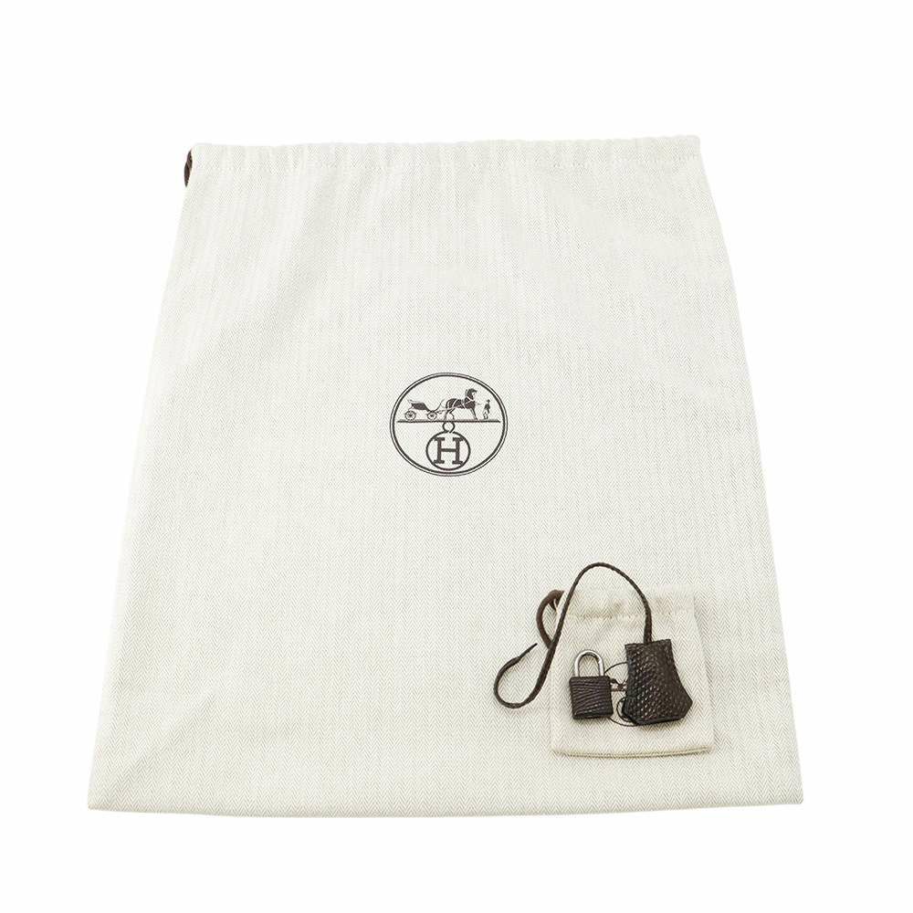 エルメス バーキン25 エベンヌ/シルバー金具 リザード □I刻印 HERMES Birkin ハンドバッグ