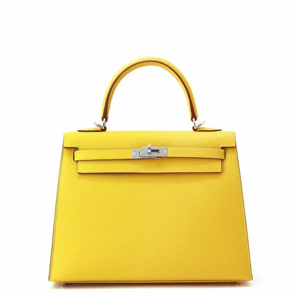 エルメス ハンドバッグ ケリー25 外縫い サン/シルバー金具 エルメス ハンドバッグ ケリー25 外縫い サン/シルバー金具