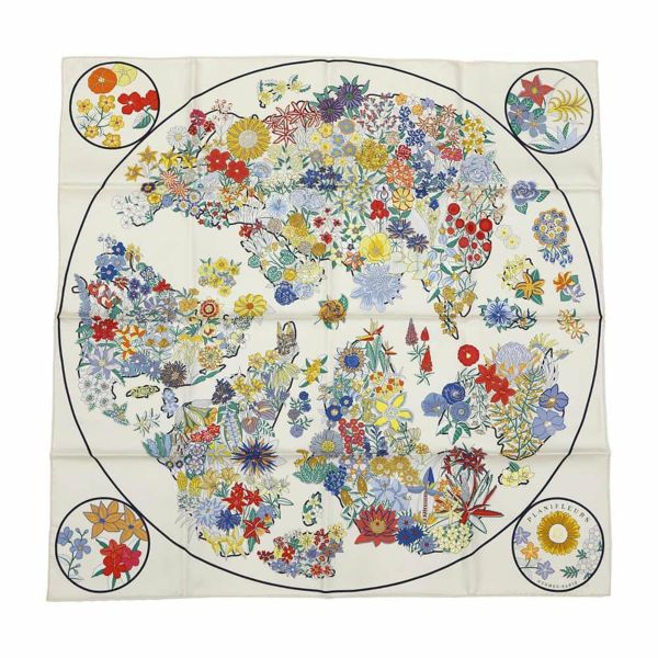 エルメス スカーフ カレ90 プラニフルール Planifleurs HERMES エルメス スカーフ カレ90 プラニフルール Planifleurs HERMES